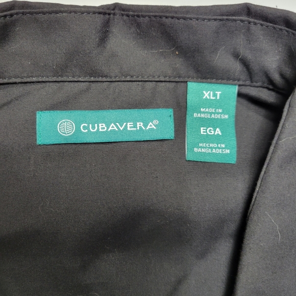 Cubavera Men's 100% Linen Four-Pocket Short Sleeve Button-Down Guayabera Shirt - Picture 3 of 5